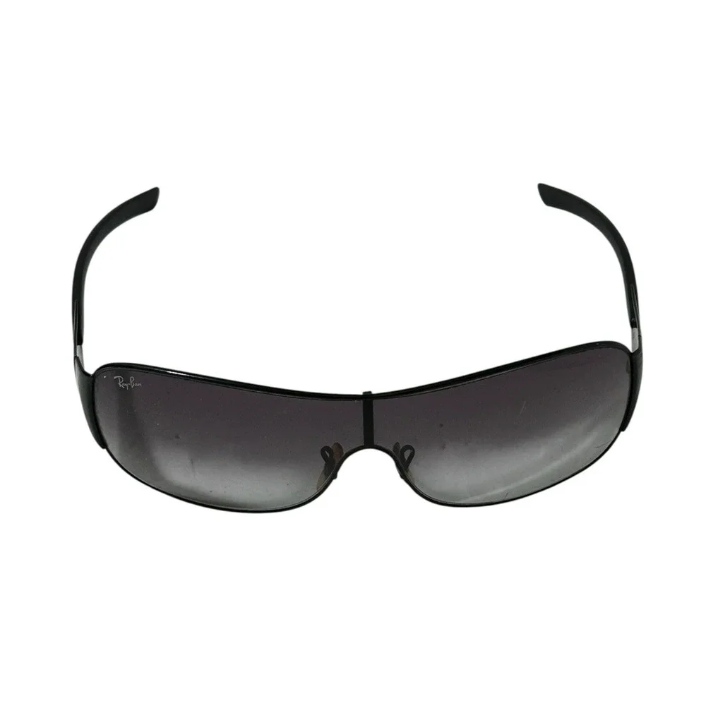 RARE Ray-Ban Shield Wrap Sunglasses Black (RB3321) READ